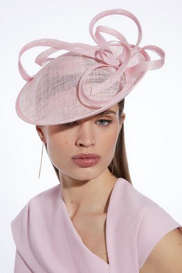 Twist Detail Fascinator blush